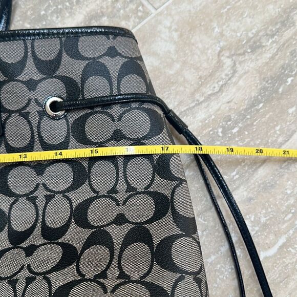 Coach signature tote bag black and gray - Picture 7 of 10